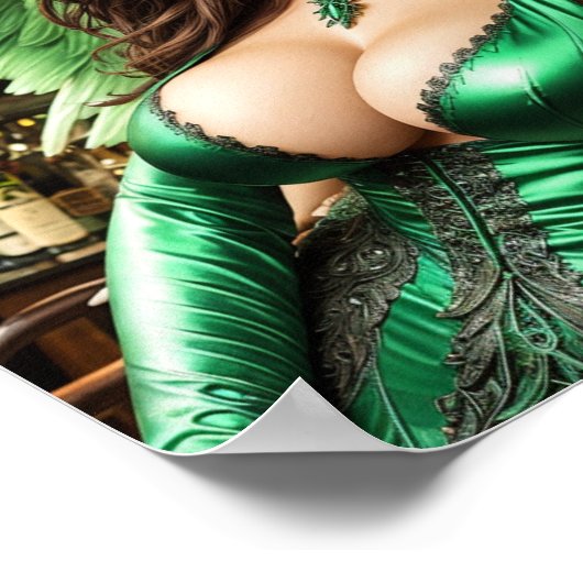 Absinthe Green Fairy Poster (Ecke)