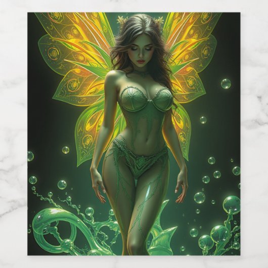 Absinthe Green Fairy Weinetikett (Einzelnes Label)