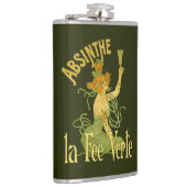 Absinthe Grüne Fee La Fee Verte,Poster Steampunk Flachmann (Rechts)