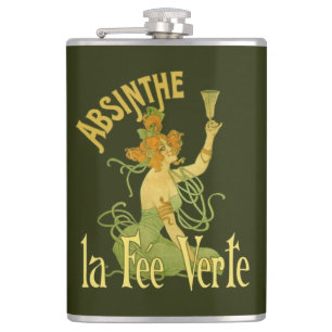 Absinthe Grüne Fee La Fee Verte,Poster Steampunk Flachmann