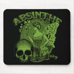 Absinthe Grüne Feen Dame Mousepad