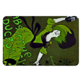 Absinthe in Green Flexible Fridge Magnet (Horizontal)
