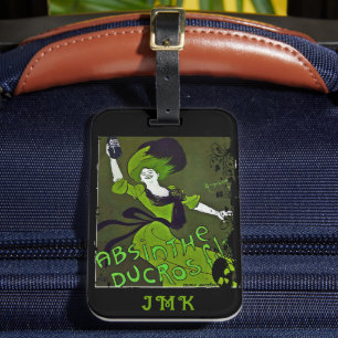 Absinthe in Green Personalisiert Gepäckanhänger