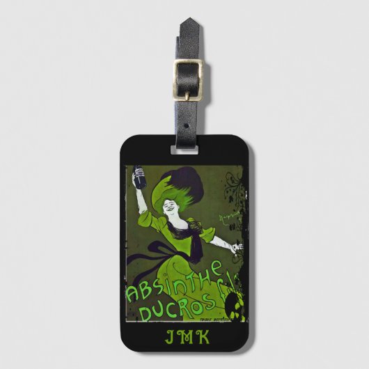 Absinthe in Green Personalisiert Gepäckanhänger (Vorderseite Vertikal)