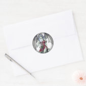 Absinthe jetzt Fairy Fade to Black Round Stickers (Umschlag)