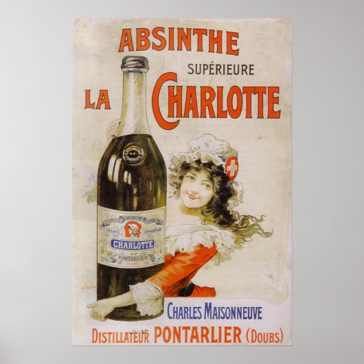 Absinthe La Charlotte Poster (Vorne)