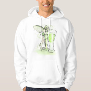 Absinthe La Fee Verte Fairy mit Glas (kein Text) Hoodie