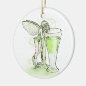 Absinthe La Fee Verte Fairy mit Glas Keramikornament (Links)