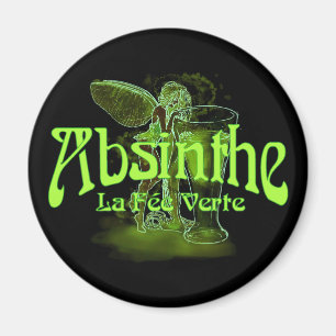 Absinthe La Fee Verte Fairy mit Glas Magnet