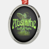 Absinthe La Fee Verte Fairy mit Glas Ornament Aus Metall (Links)
