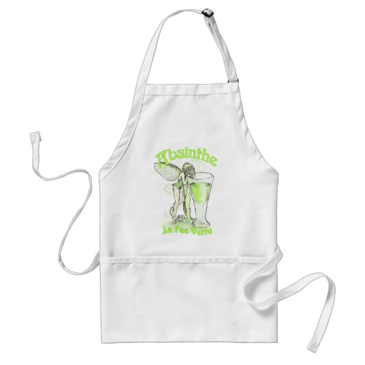 Absinthe La Fee Verte Fairy mit Glas Schürze (Vorne)
