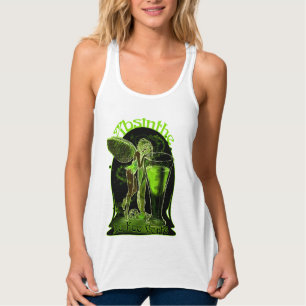 Absinthe La Fee Verte Fairy mit Glas Tank Top