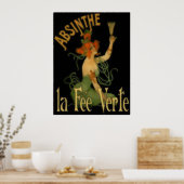 Absinthe La Fee Verte Poster (Küche)