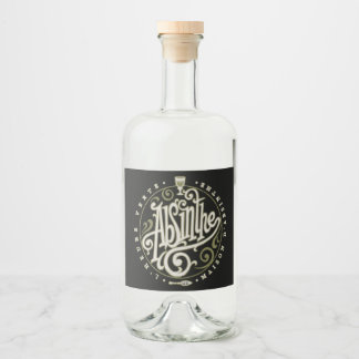 Absinthe-Label Alkoholflaschenetikett