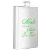 Absinthe lässt das Herz wachsen Flachmann (Rechts)