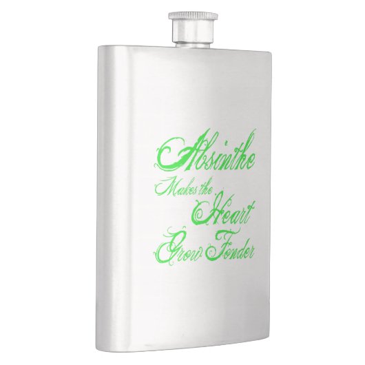 Absinthe lässt das Herz wachsen Flachmann (Rechts)