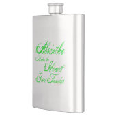 Absinthe lässt das Herz wachsen Flachmann (Links)