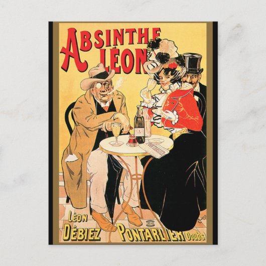 Absinthe Leon Postkarte (Vorderseite)