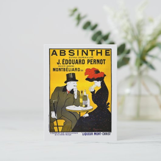 Absinthe Leonetto Cappiello Vintage Werbung Postkarte (Stehend Vorderseite)