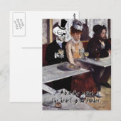 'Absinthe (macht den Herzwachstumsschriftsteller)' Postkarte (Vorne/Hinten)
