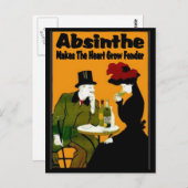 Absinthe MAkes der Herz-Wachstum-Fonder Postkarte (Vorne/Hinten)