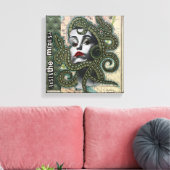 Absinthe Medusa von Natalie Schorr Leinwanddruck (Insitu (Wohnzimmer))