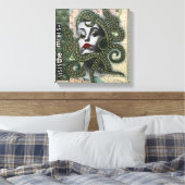 Absinthe Medusa von Natalie Schorr Leinwanddruck (Insitu (Schlafzimmer))