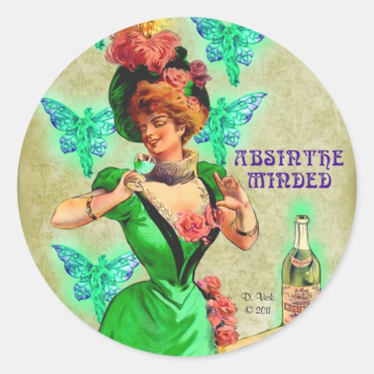 Absinthe Minded Sticker (Vorderseite)