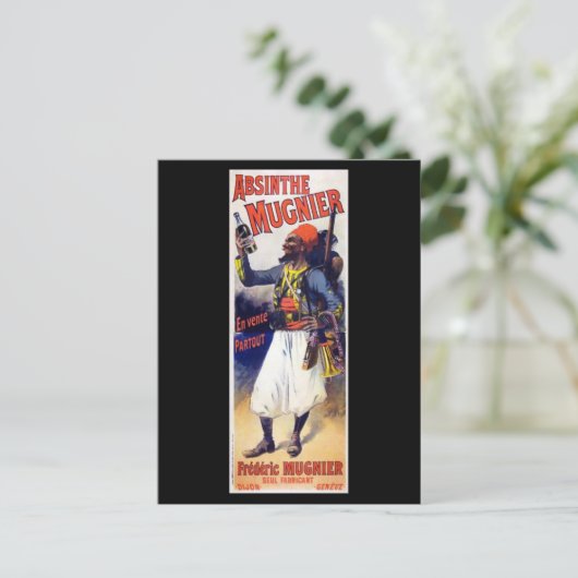 Absinthe Mugnier Postkarte (Stehend Vorderseite)