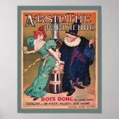 Absinthe Parisienne Art Nouveau Poster (Vorne)