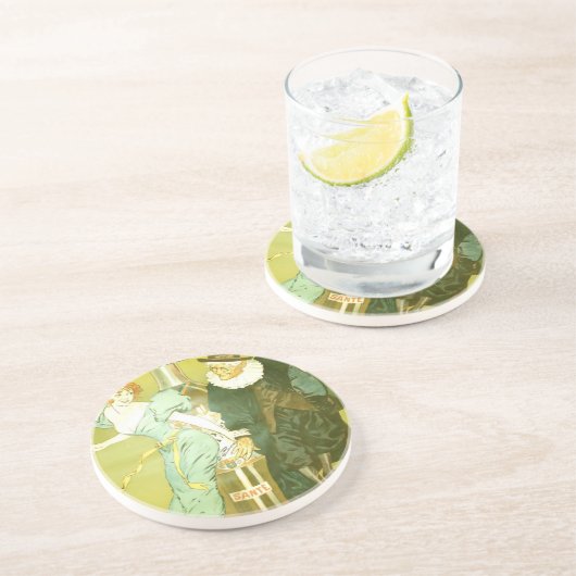 Absinthe Parisienne Gélis-Didot Malteste Kunstkuns Getränkeuntersetzer (Seite)