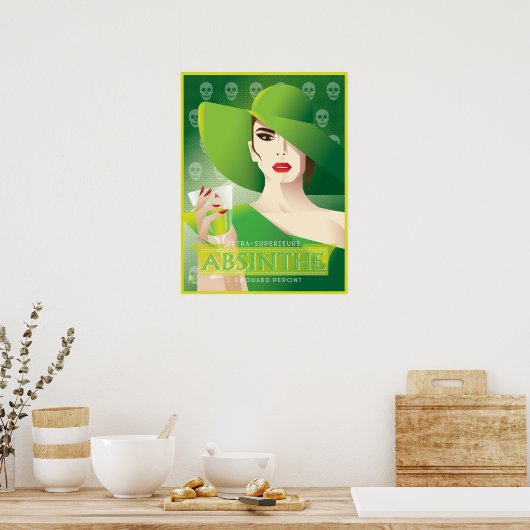 Absinthe-Plakat Poster (Küche)
