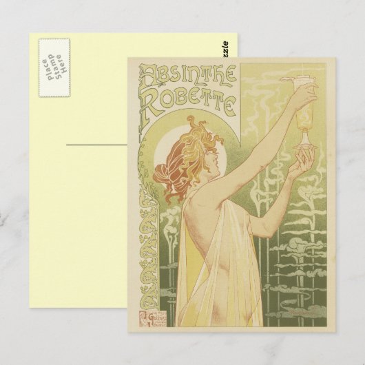 Absinthe Postcards Postkarte (Vorne/Hinten)
