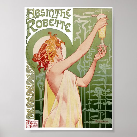 Absinthe Robette 1896 Vintage Poster wiederhergest (Vorne)