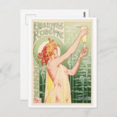 Absinthe Robette - Alcohol Vintage Poster Postkarte (Vorne/Hinten)