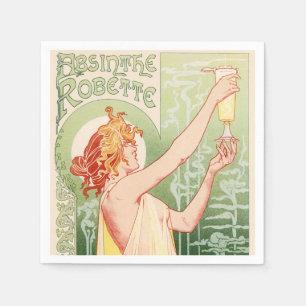 Absinthe Robette - Alkohol Vintage Poster Serviette
