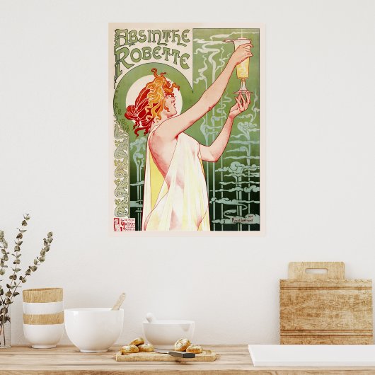 Absinthe Robette (Cream) Poster (Küche)