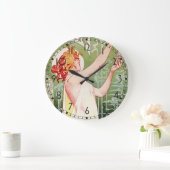 Absinthe Robette Große Wanduhr (Zuhause)