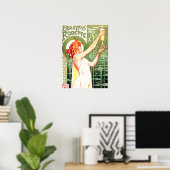 ABSINTHE ROBETTE Henri Privat Livemont Art Nouveau Poster (Heimbüro)