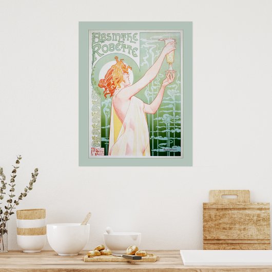 Absinthe Robette (Mint) Poster (Küche)