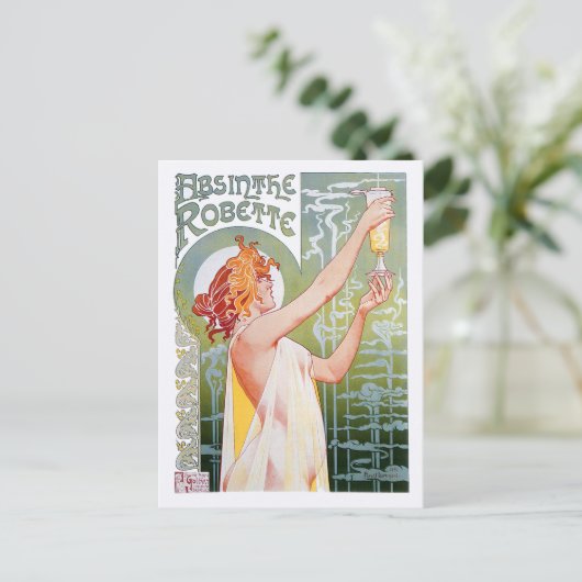 Absinthe Robette Postkarte (Stehend Vorderseite)