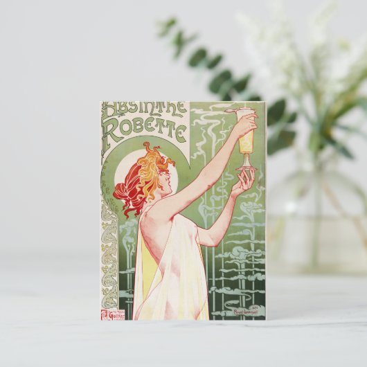 Absinthe Robette Postkarte (Stehend Vorderseite)