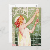 Absinthe Robette Postkarte (Vorne/Hinten)