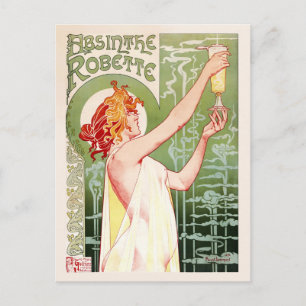 Absinthe Robette (Sahne) Postkarte