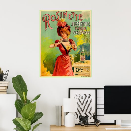 Absinthe Rosinette Poster (Heimbüro)