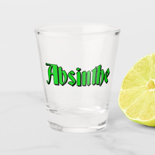 Absinthe-Shot-Glas Schnapsglas (Vorderseite)