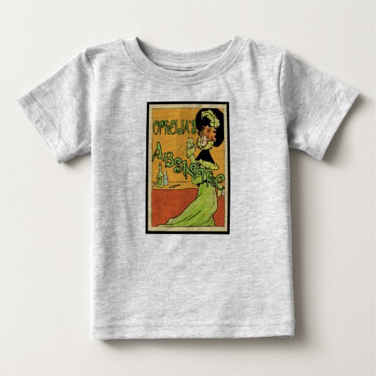 Absinthe-Stil der 1890er Jahre Baby T-shirt (Vorderseite)