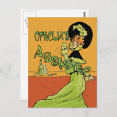 Absinthe-Stil der 1890er Jahre Postkarte (Vorne/Hinten)