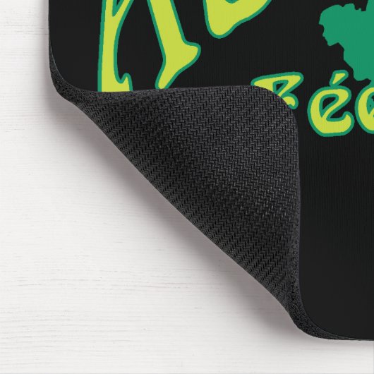 Absinthe Text La Fee Verte Mousepad (Ecke)