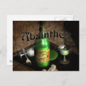 Absinthe Tray Still Life Postkarte (Vorne/Hinten)